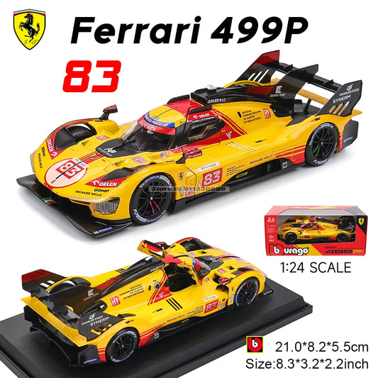 1:24 2024 Ferrari 499P FORMULA RACING 488 250GTO FXXK 458
