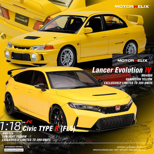 1:18 Lancer Evolution IV 4  FL5 Honda Civic Type R
