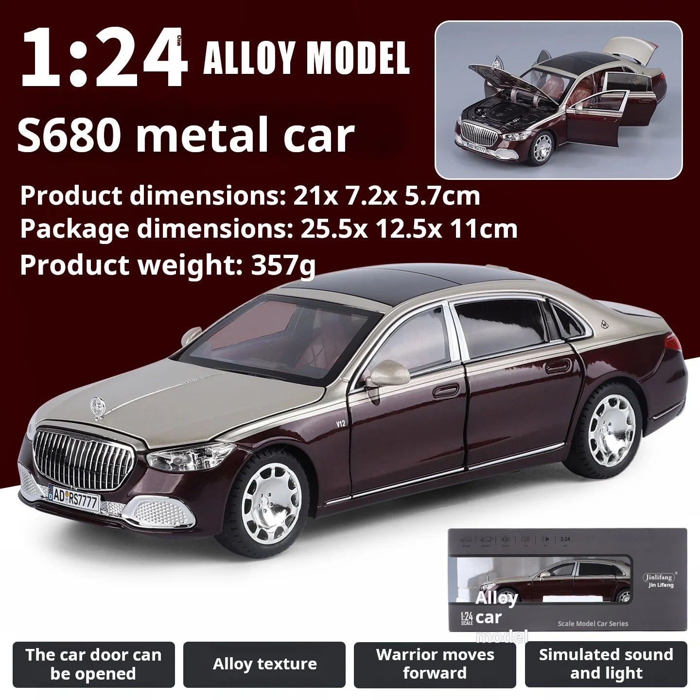 1:24 Mercedes-Benz S680
