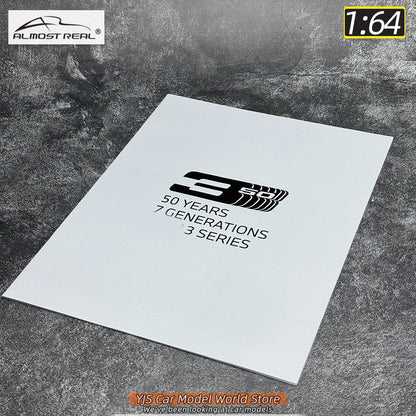 1:64 50 Years 7 GENERATIONS 3 Series 8 sets of car model static ornaments collection