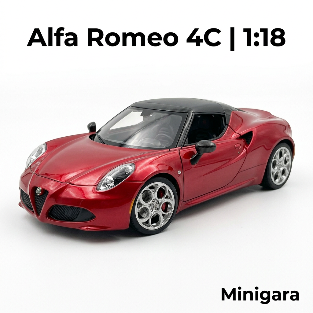 Alfa Romeo 4C đỏ mui đen