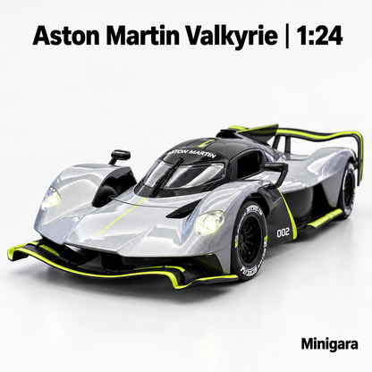 Aston Martin Valkyrie xám viền lime