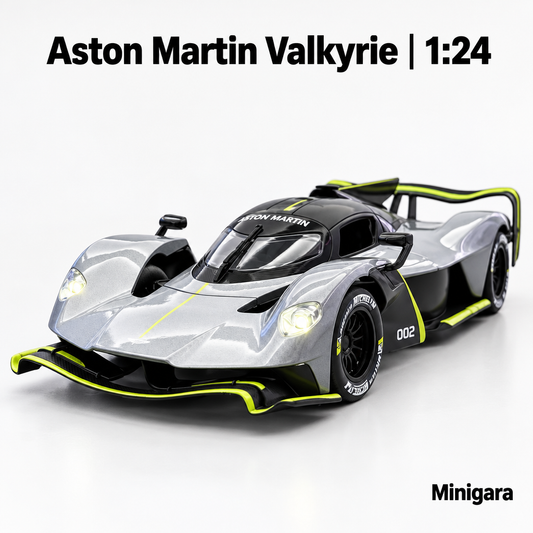 Aston Martin Valkyrie xám viền lime