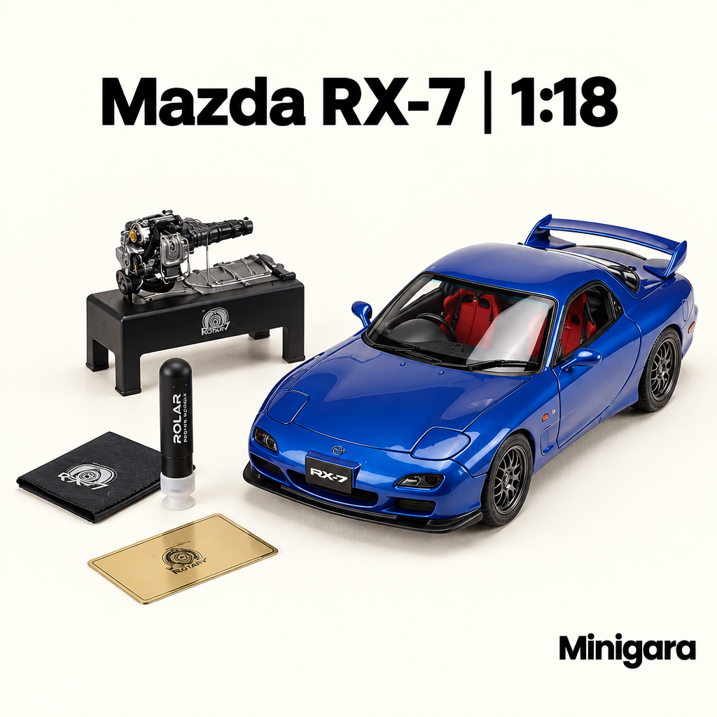 Bìa Mazda RX-7 cùng phụ kiện