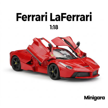 Bìa Minigara Ferrari LaFerrari nền trắng