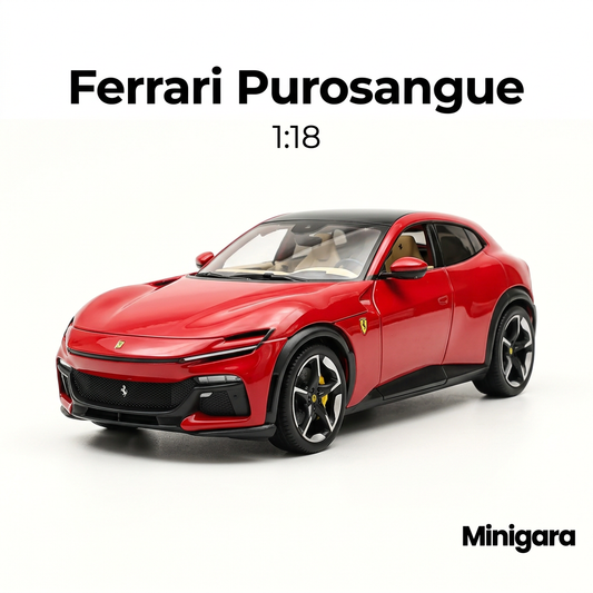 Bìa Minigara Ferrari Purosangue nền trắng