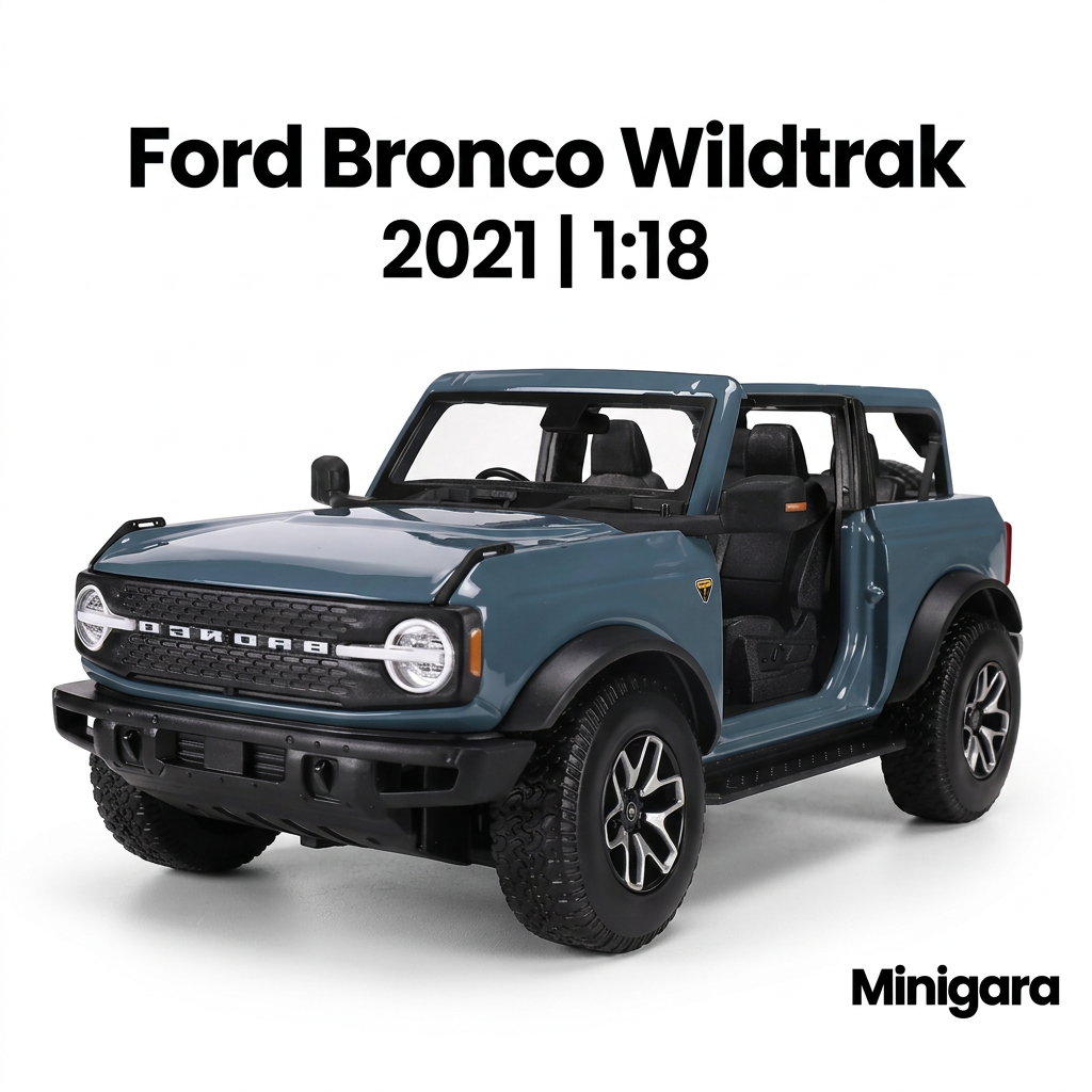 Bìa Minigara Ford Bronco Wildtrak nền trắng