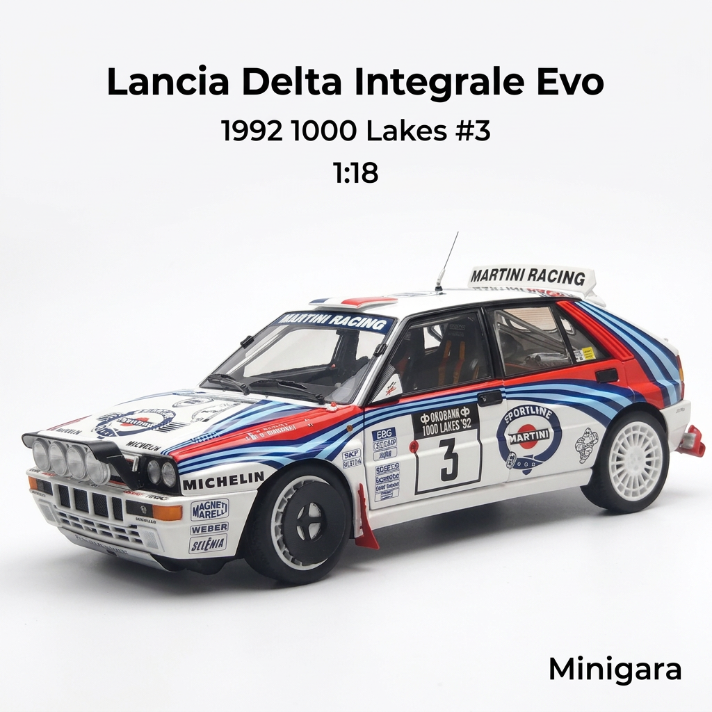 Bìa Minigara Lancia Delta Integrale Evo 1992