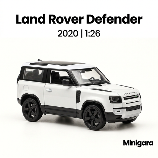 Bìa Minigara Land Rover Defender 2020 nền trắng