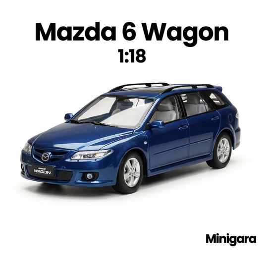 Bìa Minigara Mazda 6 wagon nền trắng