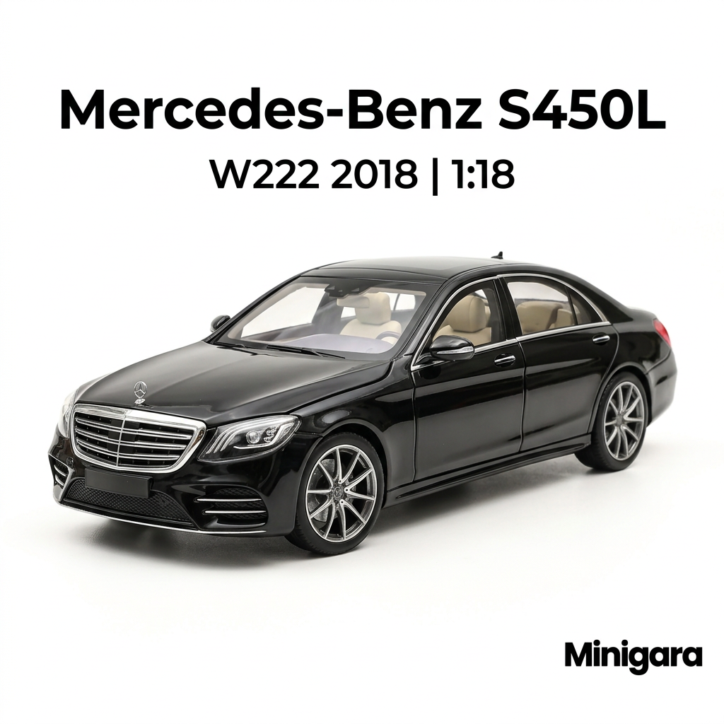 Bìa Minigara Mercedes-Benz S450L nền trắng