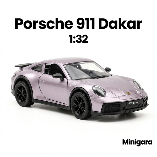 Bìa Minigara Porsche 911 Dakar nền trắng