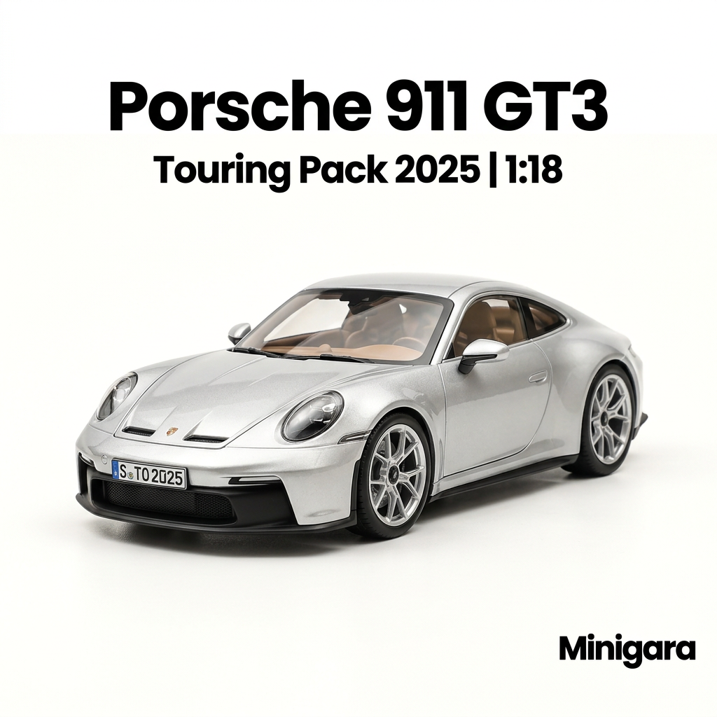 Bìa Minigara Porsche GT3 Touring nền trắng