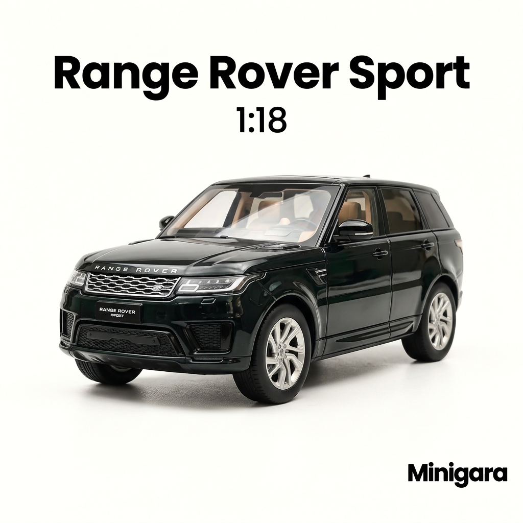 Bìa Minigara Range Rover Sport nền trắng