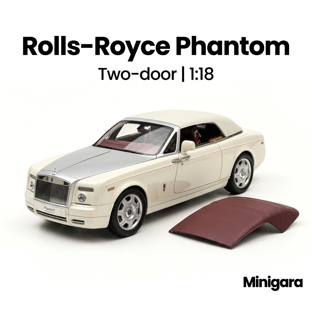 Bìa Minigara Rolls-Royce Phantom nền trắng