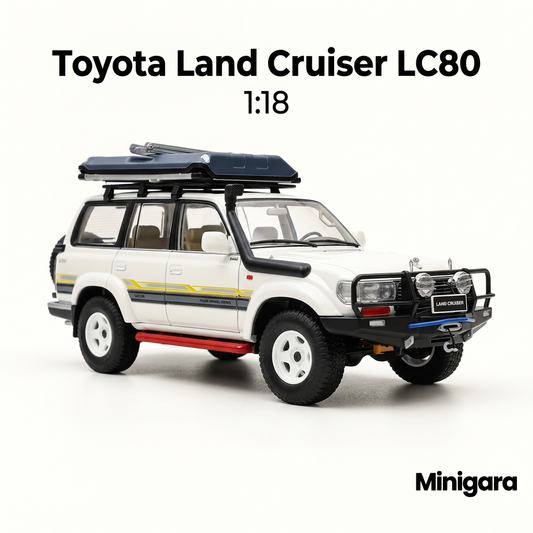 Bìa Minigara Toyota LC80 nền trắng