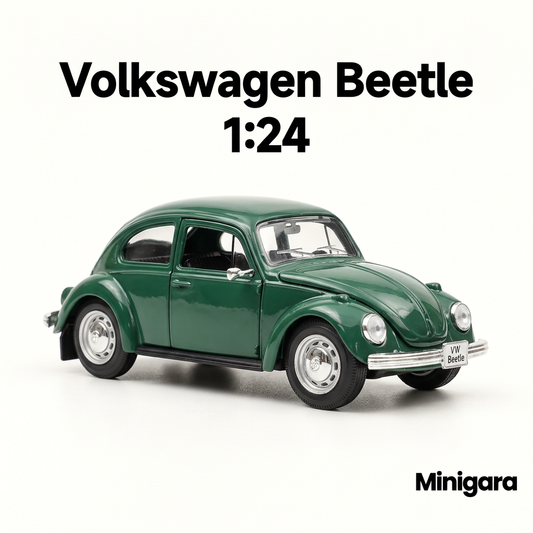 Bìa Minigara Volkswagen Beetle nền trắng