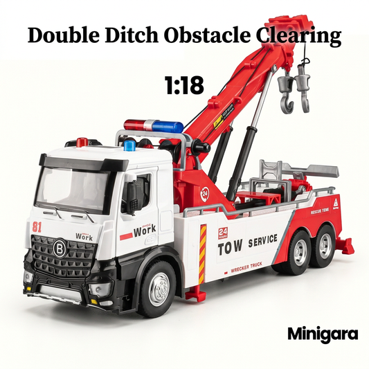 Bìa Minigara xe cứu hộ nền trắng
