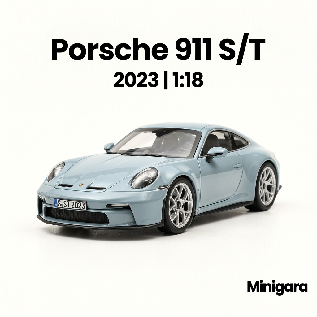 Bìa Porsche 911 S/T 2023 tạo lại
