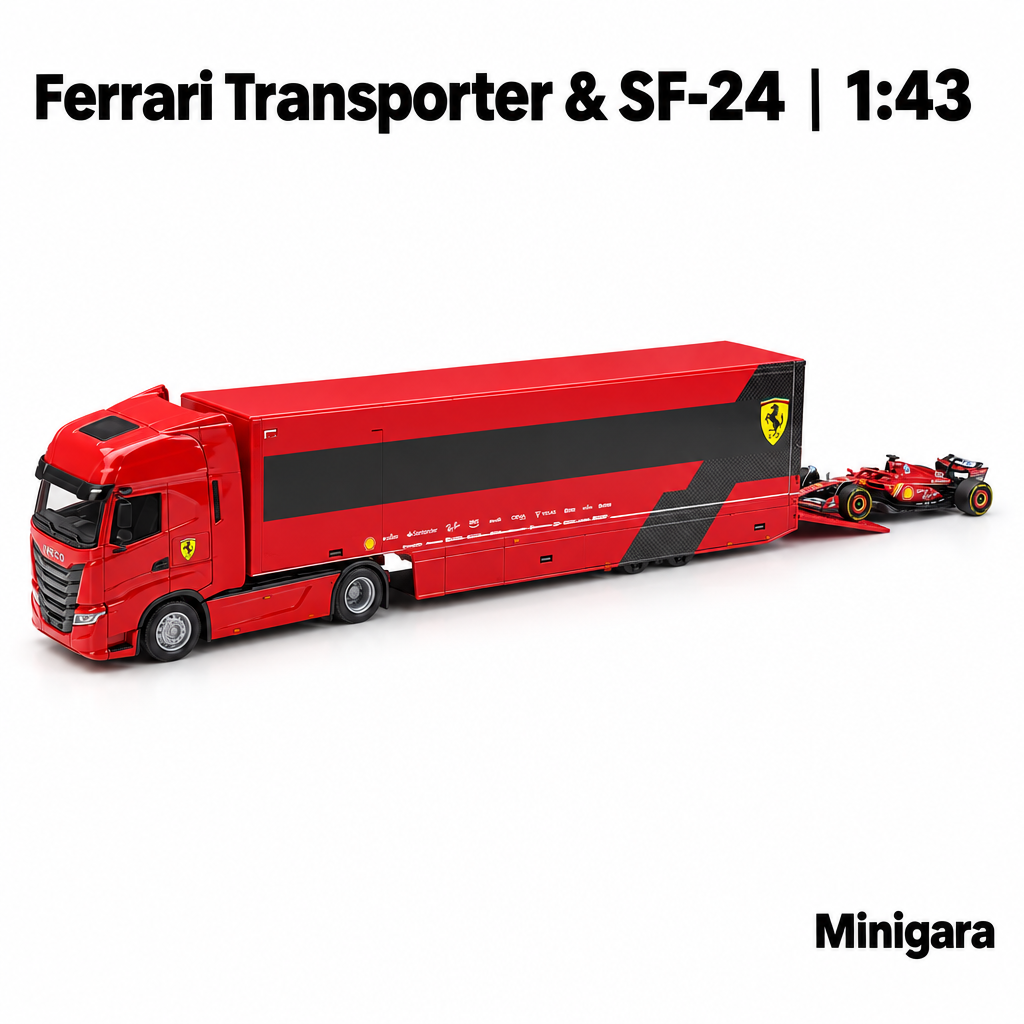 Bộ xe vận chuyển Ferrari và SF-24