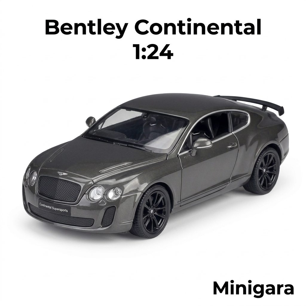 Bentley Continental xám đậm, mâm đen