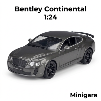 Bentley Continental xám đậm, mâm đen