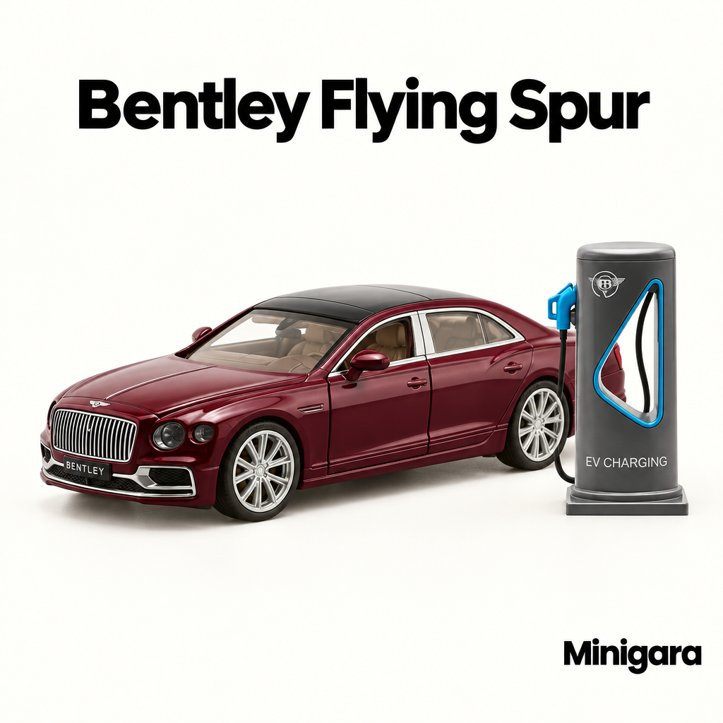 Bentley Flying Spur kèm trụ sạc