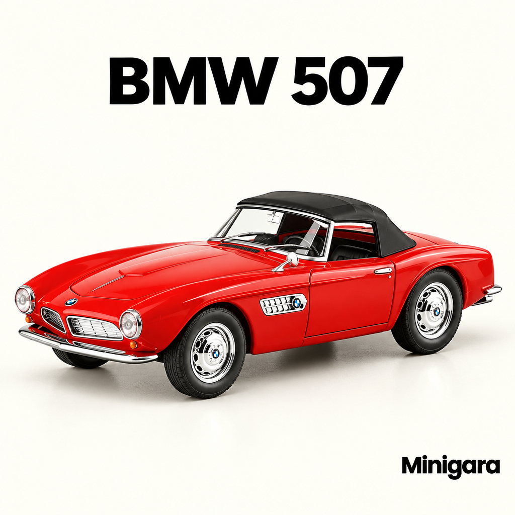 BMW 507 đỏ mui đóng