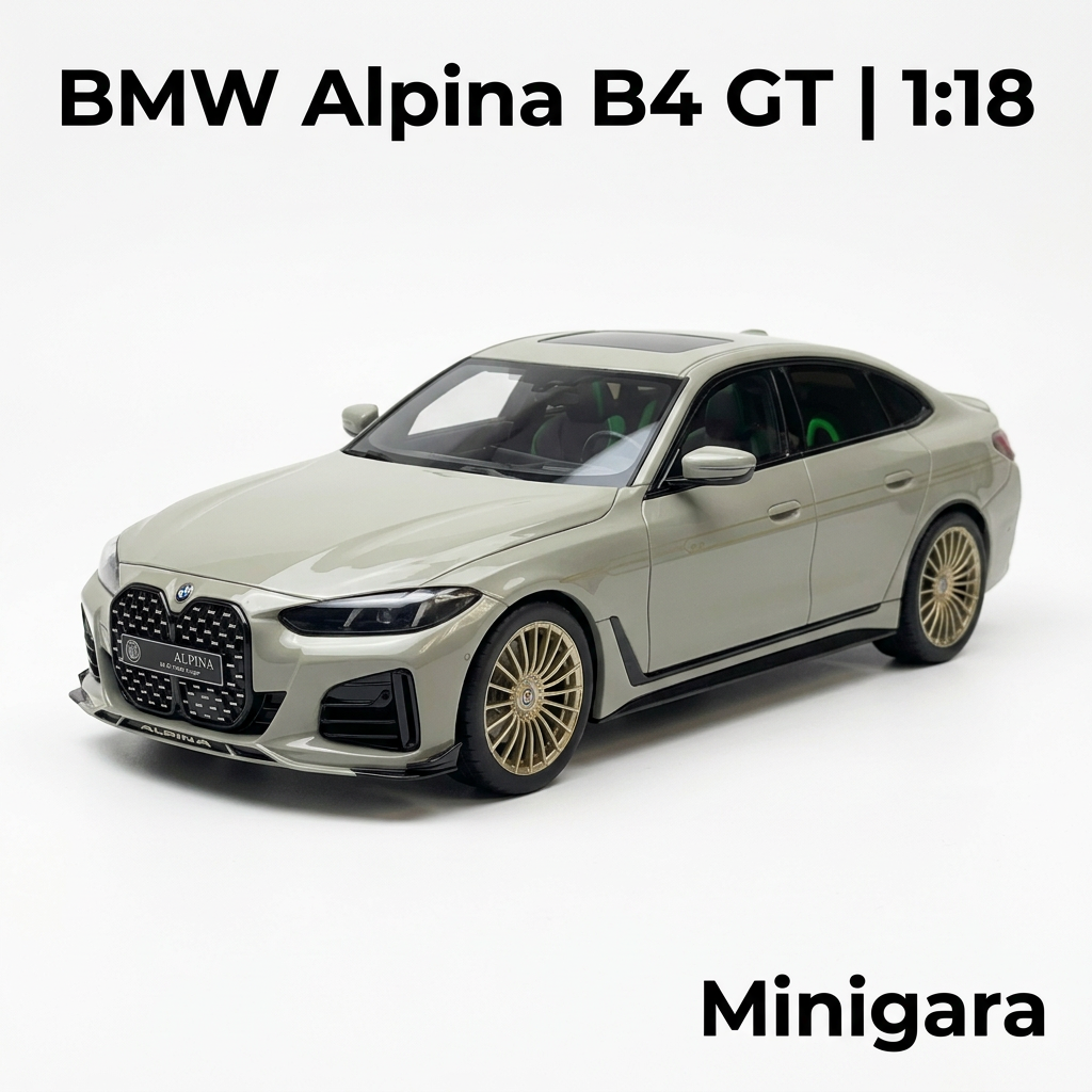 BMW Alpina B4 GT xám nhạt mâm vàng