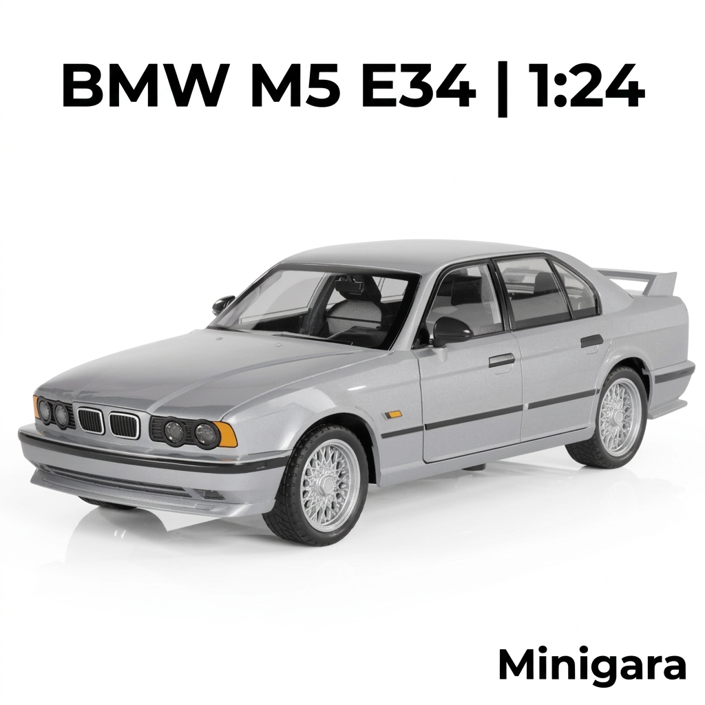 BMW M5 E34 bạc