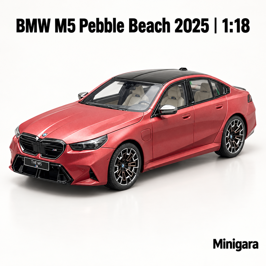 BMW M5 hồng salmon, mui đen