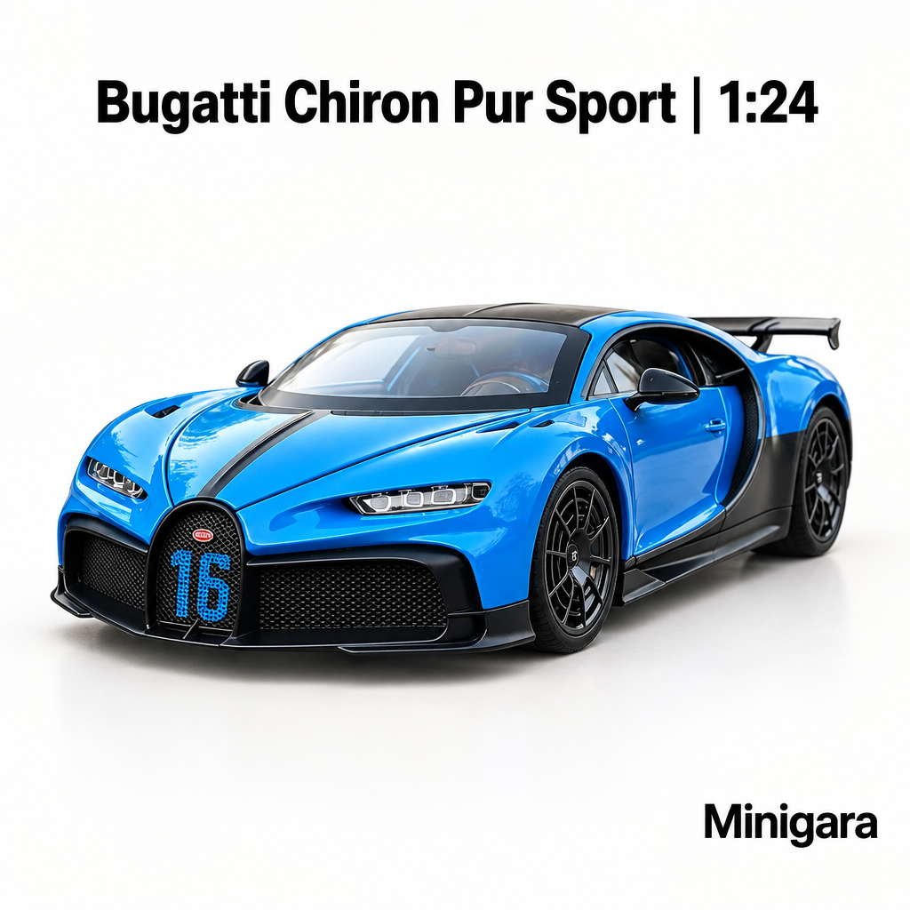 Bugatti Chiron Pur Sport xanh số 16