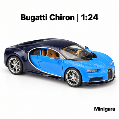 Bugatti Chiron xanh hai tông