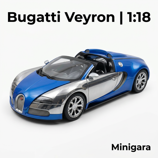 Bugatti Veyron xanh phối chrome bạc