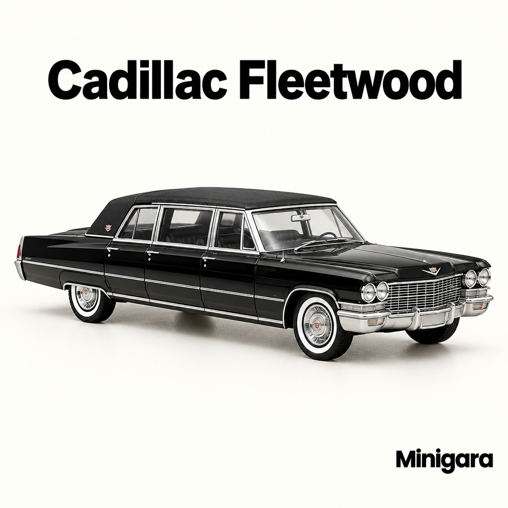 Cadillac Fleetwood limousine đen