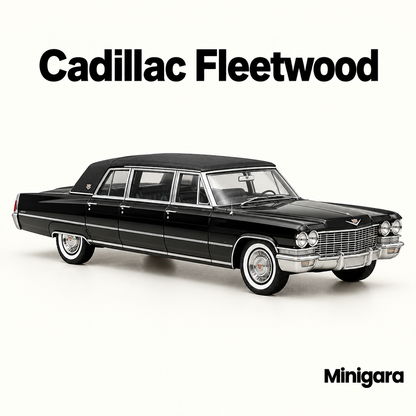 Cadillac Fleetwood limousine đen