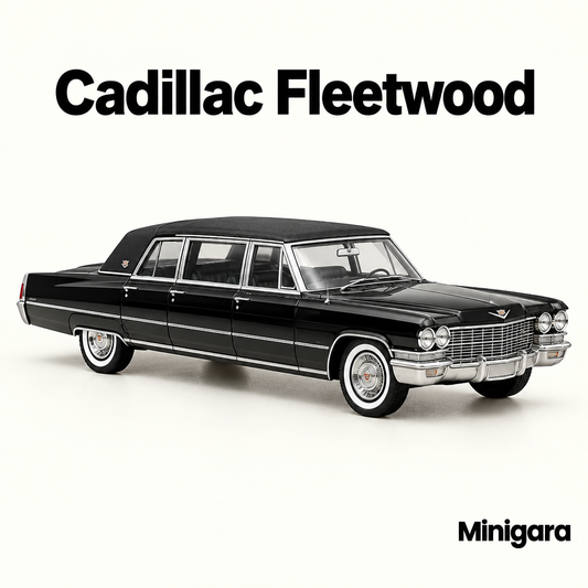 Cadillac Fleetwood limousine đen