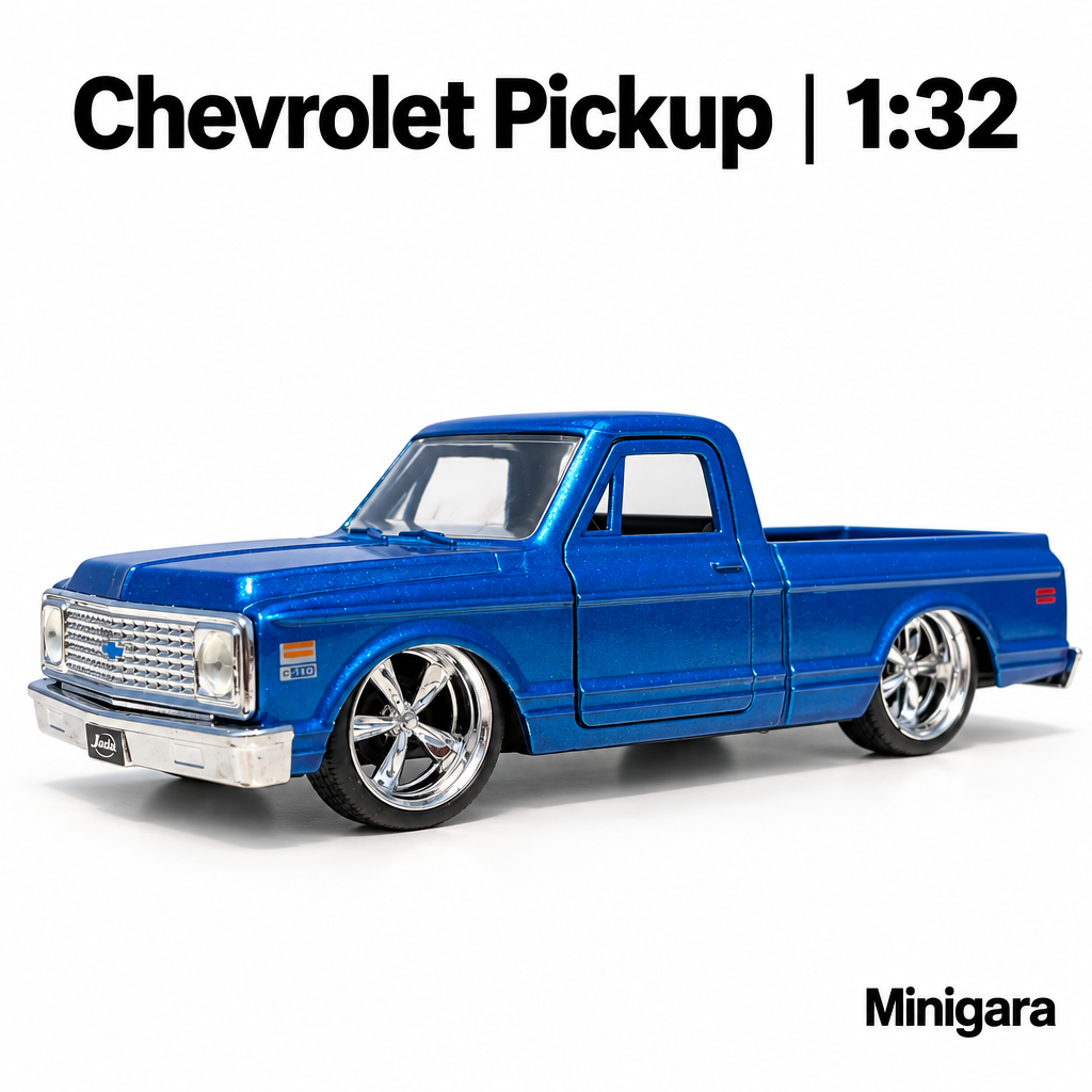Chevrolet Pickup xanh, mâm chrome
