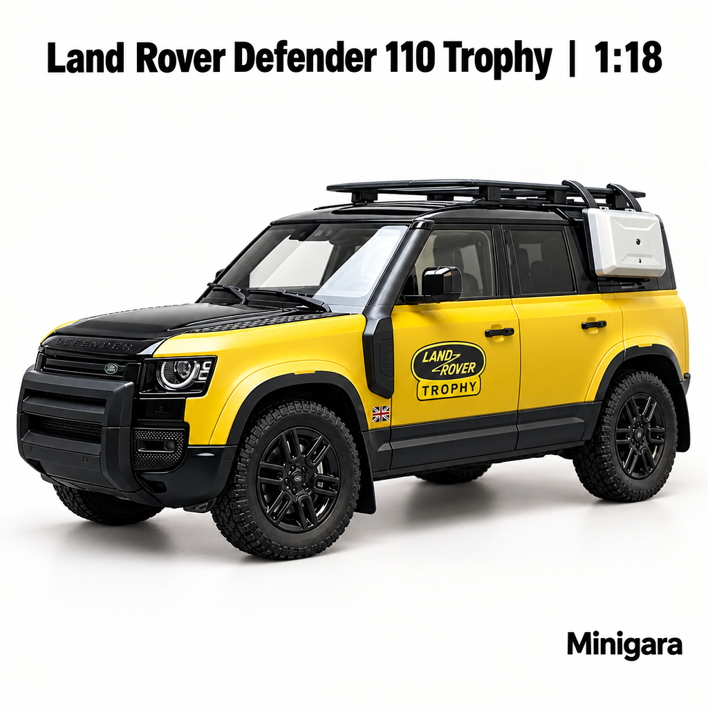 Defender 110 Trophy vàng, giữ phụ kiện thật