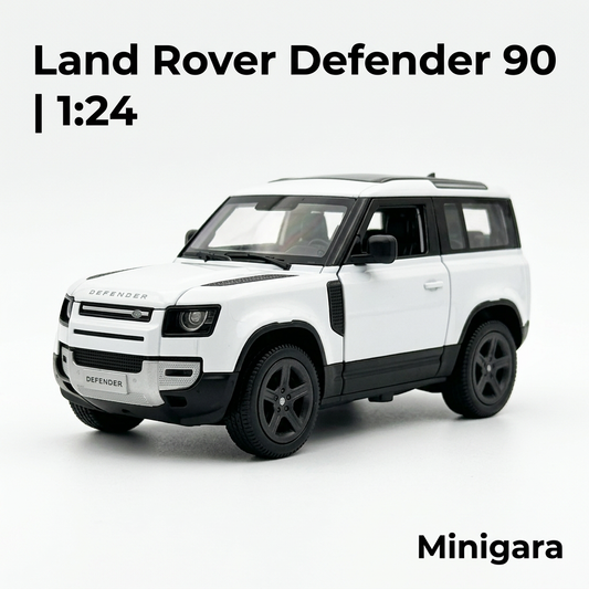 Defender 90 trắng mâm đen