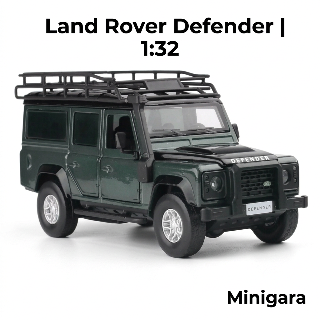 Defender xanh đậm cùng giá nóc