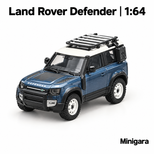 Defender xanh, nóc trắng