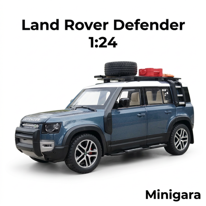 Defender xanh xám, giữ đồ trên giá nóc đúng nguồn