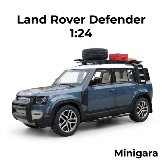 Defender xanh xám, giữ đồ trên giá nóc đúng nguồn