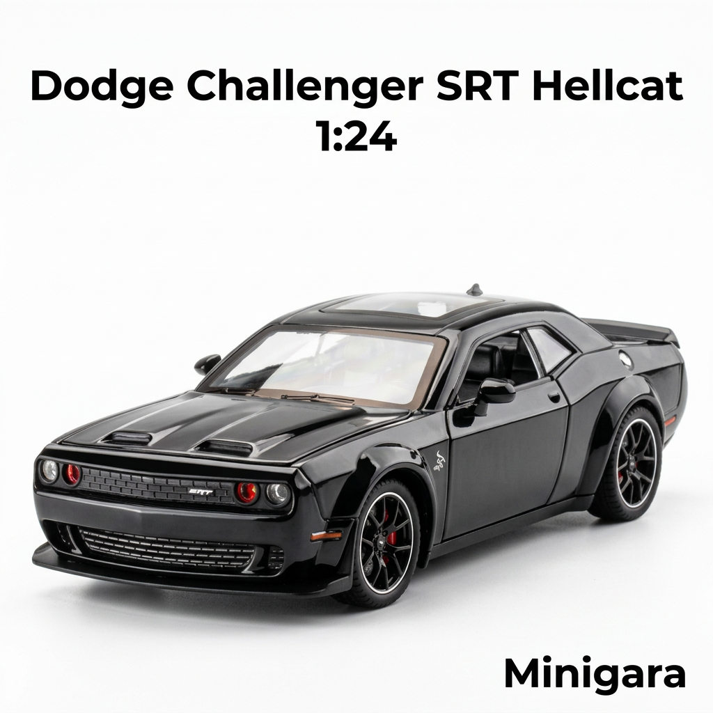 Dodge Challenger Hellcat đen