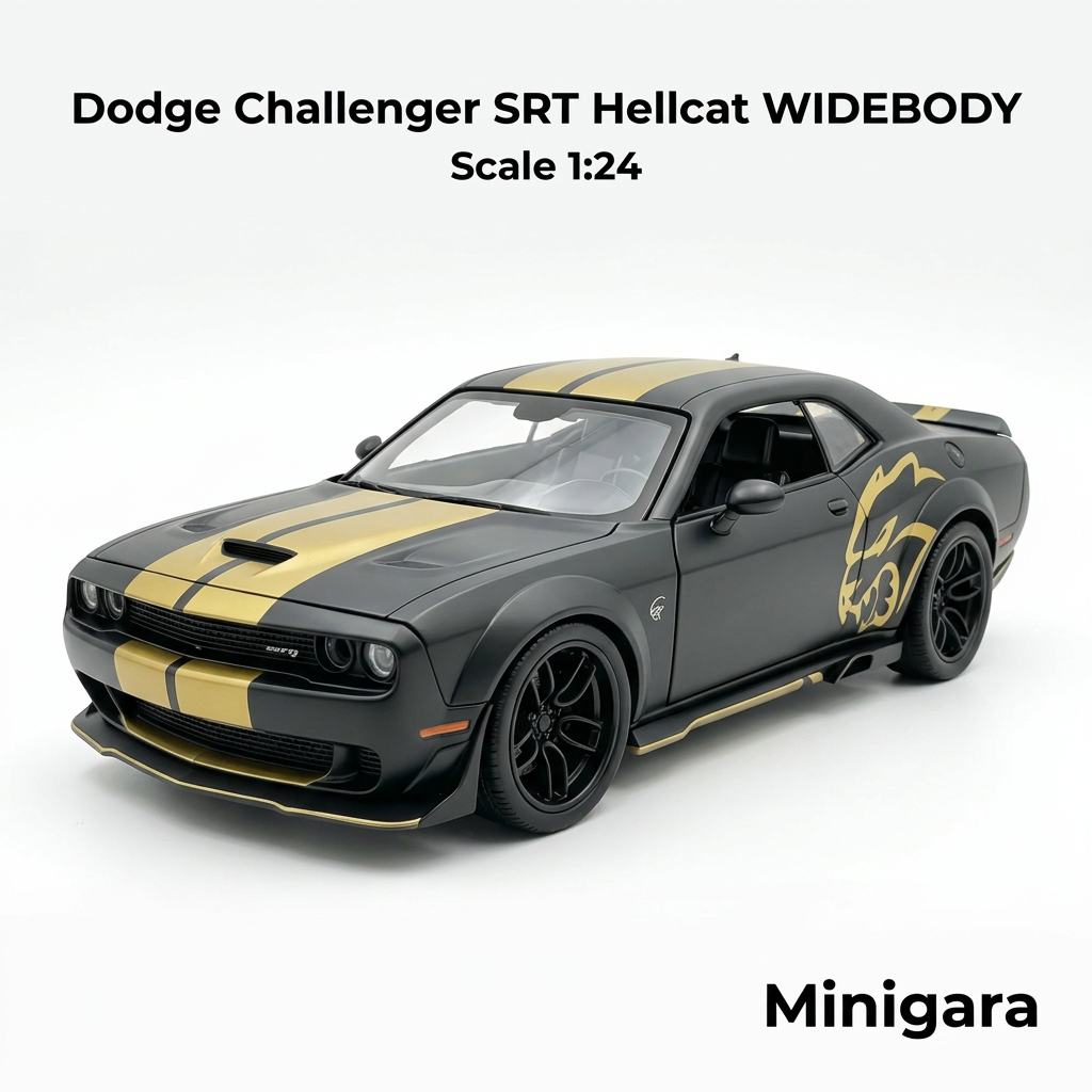 Dodge Challenger Hellcat Widebody làm lại từ ảnh bạn gửi