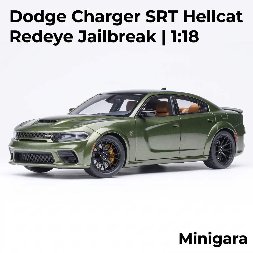 Dodge Charger xanh olive nội thất nâu