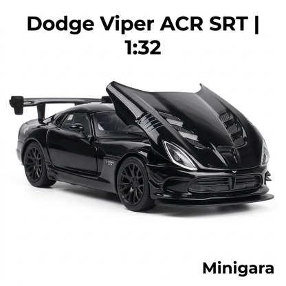 Dodge Viper đen capo mở