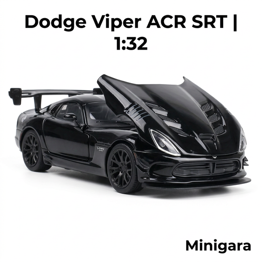 Dodge Viper đen capo mở