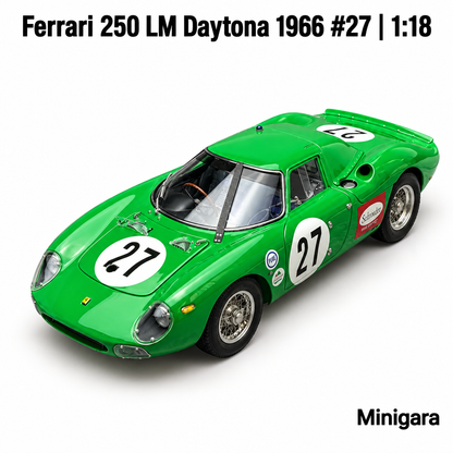 Ferrari 250 LM xanh số 27